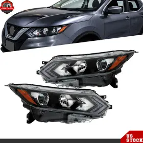 Ber402045 Berliii Headlight Pair For Nissan Rogue Sport S Sv Sl 2020-2022 Halogen With Led Headlamp Ber402045 Berliii Headlight Pair For Nissan Rogue Sport S Sv Sl 2020-2022 Halogen With Led Headlamp