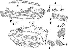 63-11-5-a41-154 Bmw Genuine Headlamp Assembly 63-11-5-a41-154 Bmw Genuine Headlamp Assembly
