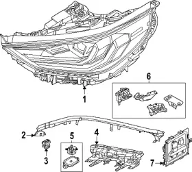 63-11-5-a7f-397 Bmw Genuine Headlight Assembly