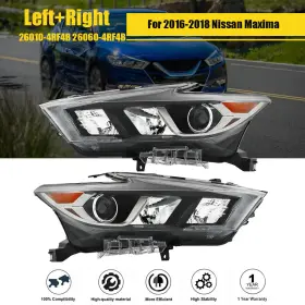Bt241695b Botjj Headlights Replacement Fit For 2016-2018 Nissan Maxima Lh Rh Side Clear Lens Led Bt241695b Botjj Headlights Replacement Fit For 2016-2018 Nissan Maxima Lh Rh Side Clear Lens Led