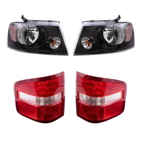3221-2016lrcf4 Brock Headlights And Flareside Tail Lights For F-150
