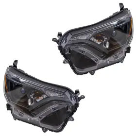 6221-0083lr-capa Brock Capa Headlight For 2016-2018 Rav4 With Black Bezel North America Built Set