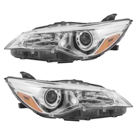 6221-0160lr Brock New Pair Set Halogen Headlight Headlamp Chrome Housing For 15-17 Toyota Camry 6221-0160lr Brock New Pair Set Halogen Headlight Headlamp Chrome Housing For 15-17 Toyota Camry