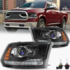 59606 Bryght Pair Led Drl Projector Headlamp 2013-2018 Dodge Ram 1500 2500 3500 Headlight 59606 Bryght Pair Led Drl Projector Headlamp 2013-2018 Dodge Ram 1500 2500 3500 Headlight