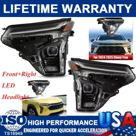 42865174 Carbole 42865175/42865174 For 2024 2025 Chevy Trax Rs Lt Left Right Led Headlight Drivers Side Passenger