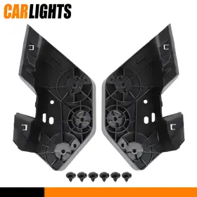 C-02hbt1632abk Carlights Fit For 2014-2017 Nissan Rogue Pair Headlight Lamp Bumper Retainer Brackets