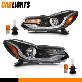 C-02hla45m6awt Carlights Headlights Projector Lamp With Led Drl Left And Right Fit For 17-22 Chevy Trax