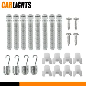 C-02hlp4501awt Carlights Fit For 62-67 Impala Belair Biscayne Headlight Adjusters 1-1/2 Inch Screws Springs C-02hlp4501awt Carlights Fit For 62-67 Impala Belair Biscayne Headlight Adjusters 1-1/2 Inch Screws Springs