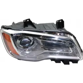 Clx-m0-20-9217-00-1-cl360a1 Carlights360 For Chrysler 300 Headlight 2011-2014 Passenger Chrome Bezel Dot Certified