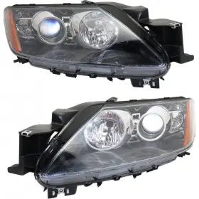 Plx-m0-20-6938-00-1 Carlights360 For 2007-2008 Mazda Cx-7 Headlight Driver And Passenger Side Dot With Bulbs