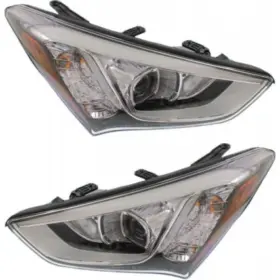 Plx-m0-20-9380-00-9-cl360a1 Carlights360 For 2013-2016 Hyundai Santa Fe Sport Headlight Pair Side Capa Type