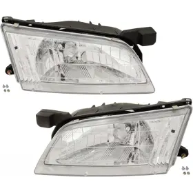 Plx-m0-ds479-b001l Carlights360 For 1998-1999 Nissan Altima Pair Headlights Driver And Passenger Side-bulb Incl