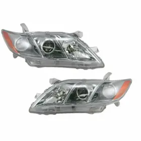 Plx-m1-311-1198l-acn7 Carlights360 For 2007-2009 Toyota Camry Passenger And Driver Side Pair Headlight Capa