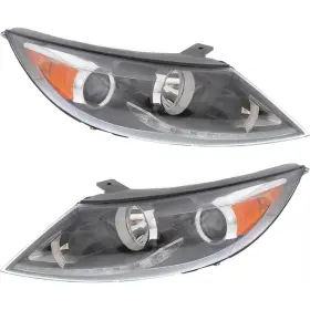 Plx-m1-322-1134l-ac2 Carlights360 For Kia Sportage Headlight 2011 2012 Pair Driver And Passenger Side Capa