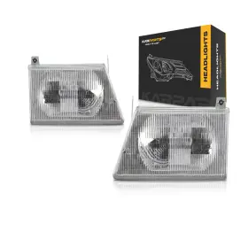 Plx-m1-330-1124l-afn-cl360a4 Carlights360 For Ford E-350 Club Wagon Headlight 2003-2005 Pair Dot Fo2502153 Fo2503153