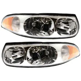 Plx-m1-335-1103l-afn Carlights360 For Buick Lesabre Headlight Assembly 2000-2005 Pair Dot Certified