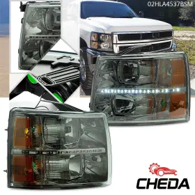 Gpl33753 Cheda Drl Strip Amber Corner Headlight Fit For 07-14 Silverado Chevy 1500/2500/3500 Us Gpl33753 Cheda Drl Strip Amber Corner Headlight Fit For 07-14 Silverado Chevy 1500/2500/3500 Us