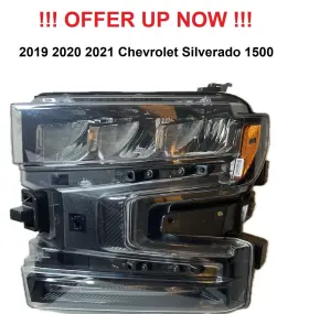 84879163 Chevrolet 2019 2020 2021 Silverado 1500 Lh Left Driver Led Headlight Oem 8487916