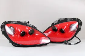 Vp5gxx-13005-a Chevrolet Torch Red Set 2005-2013 Corvette Lh Rh Xenon Hid Headlight Oem