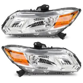 11219341 Choiceshare For Honda Civic 2012-2015 Headlight Assembly Chrome Housing Headlamps Lh Rh Pair 11219341 Choiceshare For Honda Civic 2012-2015 Headlight Assembly Chrome Housing Headlamps Lh Rh Pair