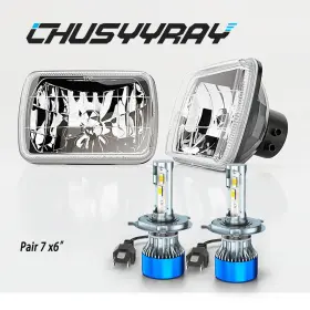 22-0603 Chusyyray 2 Pair 7x6 Inch Front Car Bulbs Drl 7 X 6 Fit Dodge D150 D250 D350 Ram 50 White 22-0603 Chusyyray 2 Pair 7x6 Inch Front Car Bulbs Drl 7 X 6 Fit Dodge D150 D250 D350 Ram 50 White