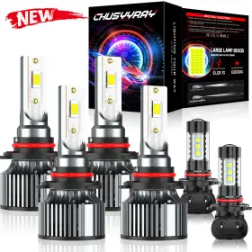 Chusyyray 632807497679 Led Headlight Fog Light Bulbs Kit For 2002-2005 Chevrolet Avalanche 1500 2500 Chusyyray 632807497679 Led Headlight Fog Light Bulbs Kit For 2002-2005 Chevrolet Avalanche 1500 2500