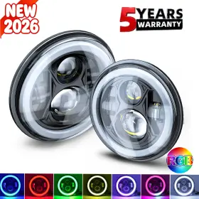 Chusyyray 637036263217 7 Inch Rgb Led Headlights Halo Angel Eyes Drl For Chevy C10 Camaro Pickup Truck Chusyyray 637036263217 7 Inch Rgb Led Headlights Halo Angel Eyes Drl For Chevy C10 Camaro Pickup Truck