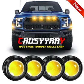 Chusyyray 747425681819 4 Front Grille Bumper Grill Hood Amber Led Light For Dodge Ram 1500 2500 3500 Chusyyray 747425681819 4 Front Grille Bumper Grill Hood Amber Led Light For Dodge Ram 1500 2500 3500