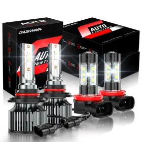 9012 Chusyyray 792855197256 For Mitsubishi Eclipse Cross 2018-2020 Combo Led Headlight Fog Light Bulbs 4pc
