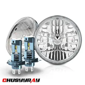 Chusyyray 883521949375 Pair 7 Inch Round Led Headlight Hi/lo Beam 6000k Kit For Chevy Truck Camaro C10 Chusyyray 883521949375 Pair 7 Inch Round Led Headlight Hi/lo Beam 6000k Kit For Chevy Truck Camaro C10