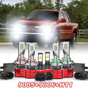 9006 Chusyyray 9005 H11 6000k For Toyota Rav4 2006 - 2012 Combo Led Headlight Kit Bulb High Low Beam Fog Light 9006 Chusyyray 9005 H11 6000k For Toyota Rav4 2006 - 2012 Combo Led Headlight Kit Bulb High Low Beam Fog Light
