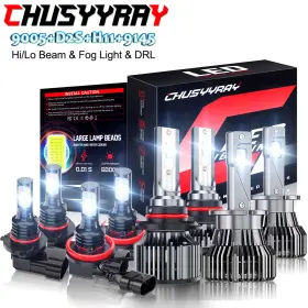 9145 Chusyyray 9005 D2s H11 For Acura Tl 2009-2014 -8pcs Front Led Headlights Hi/lo Beam Drl Fog Light Bulbs