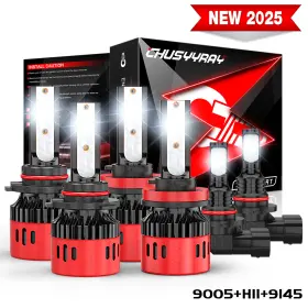 9145 Chusyyray 9005 H11 6000k For 2009 2010 2011 2012 Dodge Ram And 1500 2500 3500 Led Headlight Fog Bulbs