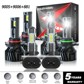 9006 Chusyyray 9005 Hb3 Hb4 881 For Nissan Pathfinder Armada 04 Led Headlight Hi /lo Beam Fog Lights Bulbs Kit