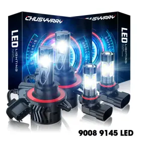 Chusyyray-9008 Chusyyray 9145 H13 Led Headlight Bulbs Hi/lo Fog Light For Ford F250 Super Duty 2005-2019 Chusyyray-9008 Chusyyray 9145 H13 Led Headlight Bulbs Hi/lo Fog Light For Ford F250 Super Duty 2005-2019