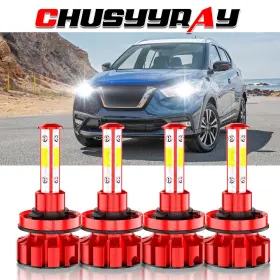 Chusyyray-h11 Chusyyray H11 For Nissan Kicks 2017-2020 4x White H11/h9 Led Headlight High Low Bulbs