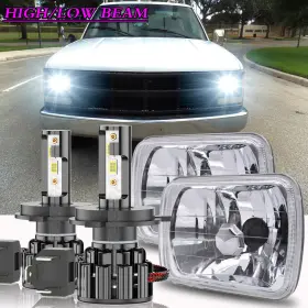 Chusyyray-z3plus-h49003 Chusyyray 7x6 Inch Led Headlight Hi-lo Drl Sealed For Chevy C1500 C2500 C3500 Suburban Pickup