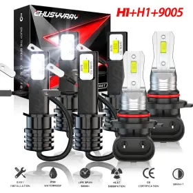 Chusyyray H1 9005 Fit Honda Cr-v 2006 Crv Led Headlight Bulbs Conversion Hi-lo Beam Fog Light