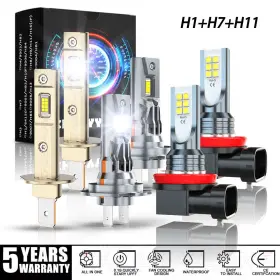 Chusyyray H1 H7 H11 Led Headlight High Low Beam Fog Light Bulbs For Peugeot Traveller 2018-2019 Us