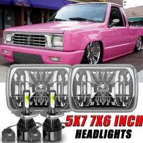 H6054 Chusyyray H4656/h4651/h4652/h6545/h6054 Pair 5x7 Inch 7x6 Headlights Hi/low 6000k Fit For Nissan Mitsubishi Mighty Max