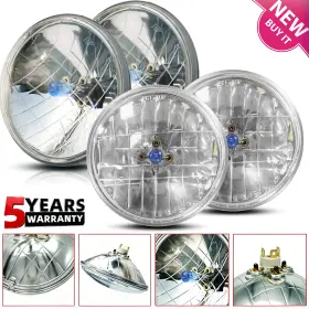 H5001 Chusyyray H5006 5-3/4 5.75 5 3/4 Inch White Headlight Hi/lo Beam Projector Housing For Ford Mustang