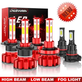 5202 Chusyyray H7 H11 For Gmc Acadia 2007-2012 - 6x Combo Led Headlight Hi/low Fog Light Bulbs 6000k