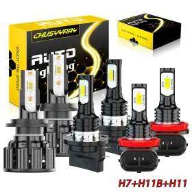 H11b Chusyyray H7 H11 Para For Hyundai Veloster 2012-2017 Faros Led Altos/bajos Bombillas Antiniebla