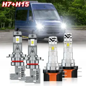 Chusyyray H7 H15 Led Headlight Hi/low Beam For Mercedes Sprinter 1500 2500 3500 2019-2020 Chusyyray H7 H15 Led Headlight Hi/low Beam For Mercedes Sprinter 1500 2500 3500 2019-2020