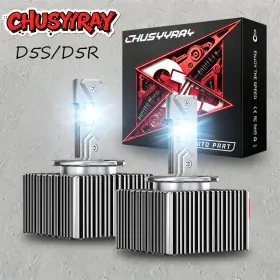 Hcd5s Chusyyray D5s Led Headlight Bulbs Hi-low For Chevy Silverado 1500 2016-2018 Replace Hid