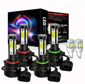 V4plus9005hb39006hb4 Chusyyray For Gmc C1500 K1500 Sierra Sle 1990-1999 Led Headlight Bulbs High And Low Beam Kit