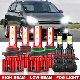 9145 Chusyyray Z6 3570 9005/9006/9145 For Toyota Corolla 2005 2006 2007 2008 Led Headlight High/low Fog Light Bulbs 6x