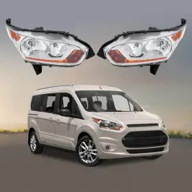 Fo2502326 Cncest Headlight For 2014-2018 Ford Transit Connect Halogen Headlamp With Bulbs Lh/rh Fo2502326 Cncest Headlight For 2014-2018 Ford Transit Connect Halogen Headlamp With Bulbs Lh/rh