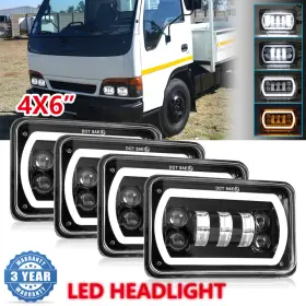 Colight 603335374732 New 4pcs 4x6 Headlamp Inch Led Headlight Hi/lo Beam Drl For Isuzu Nqr Npr Npr-hd Colight 603335374732 New 4pcs 4x6 Headlamp Inch Led Headlight Hi/lo Beam Drl For Isuzu Nqr Npr Npr-hd