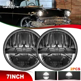 Colight 720118019786 Brightest Pair 7 Inch Round Hi/low Beam Led Headlights For Chevrolet Bel Air